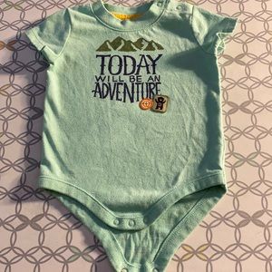 Light Green Onesie. Size 3-6 Months